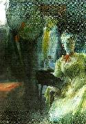 Carl Larsson parisermodell USA oil painting artist